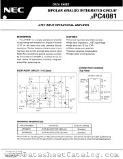 UPC4081 datasheet pdf NEC