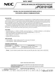 UPC8101GR datasheet pdf NEC
