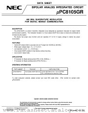UPC8105GR datasheet pdf NEC