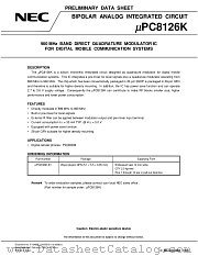 UPC8126K-E1 datasheet pdf NEC