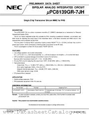 UPC8139GR-7JH datasheet pdf NEC