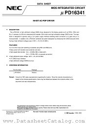 UPD16341 datasheet pdf NEC
