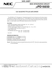 UPD16650 datasheet pdf NEC