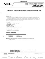 UPD16663 datasheet pdf NEC