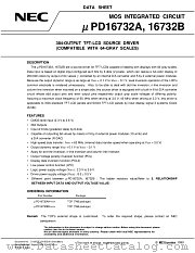 UPD16732B datasheet pdf NEC