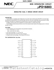 UPD16803 datasheet pdf NEC