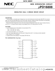 UPD16808 datasheet pdf NEC