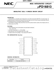 UPD16813GS datasheet pdf NEC