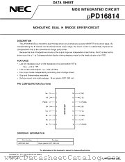 UPD16814GS datasheet pdf NEC