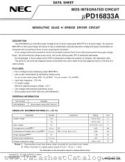 UPD16833A datasheet pdf NEC