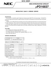 UPD16837GS datasheet pdf NEC