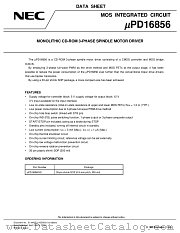 UPD16856 datasheet pdf NEC