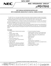 UPD17010GF datasheet pdf NEC