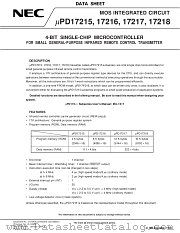 UPD17218GT datasheet pdf NEC