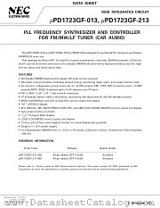 UPD1723GF-011-3BE datasheet pdf NEC
