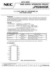 UPD2845GR datasheet pdf NEC
