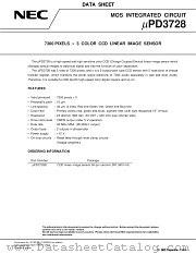 UPD3728 datasheet pdf NEC