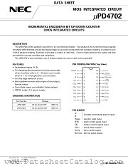 UPD4702 datasheet pdf NEC