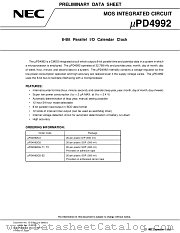 UPD4992 datasheet pdf NEC