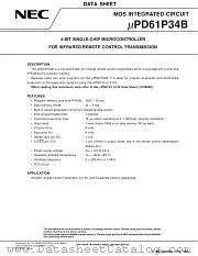 UPD61P34BMC-5A4 datasheet pdf NEC