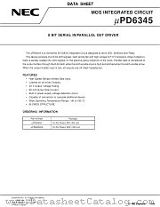 UPD6345C datasheet pdf NEC