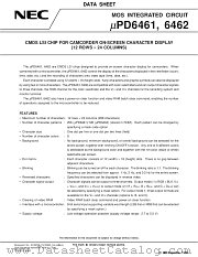UPD6462 datasheet pdf NEC