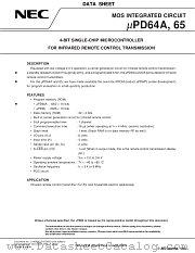 UPD65 datasheet pdf NEC