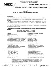 UPD703039YGM datasheet pdf NEC