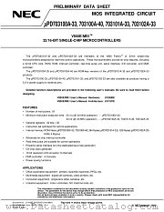 UPD703102A-33 datasheet pdf NEC