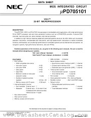UPD705101 datasheet pdf NEC