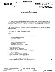 UPD70732 datasheet pdf NEC