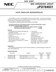 MPD784038 datasheet pdf NEC