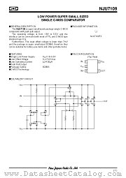 NJU7109 datasheet pdf New Japan Radio