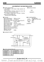 NJM2865 datasheet pdf New Japan Radio