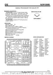 NJW1300B datasheet pdf New Japan Radio