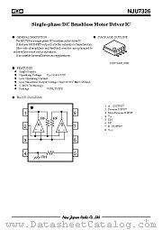 NJU7326 datasheet pdf New Japan Radio