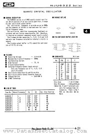 NJU6322U datasheet pdf New Japan Radio