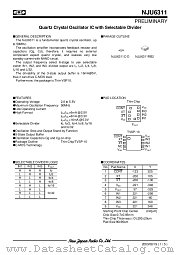 NJU6311 datasheet pdf New Japan Radio
