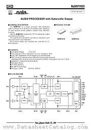 NJW1163 datasheet pdf New Japan Radio