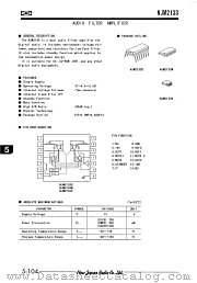 NJM2133 datasheet pdf New Japan Radio
