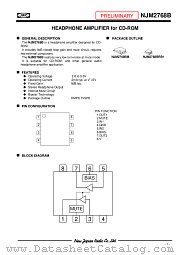 NJM2768B datasheet pdf New Japan Radio