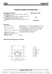 NJM2776 datasheet pdf New Japan Radio