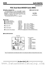 NJG1560PB1 datasheet pdf New Japan Radio