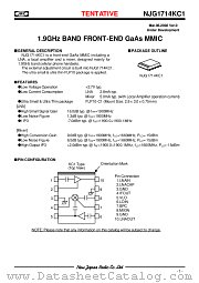 NJG1714KC1 datasheet pdf New Japan Radio