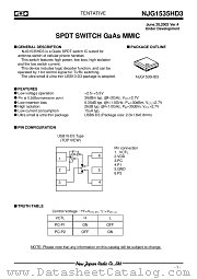 NJG1535HD3 datasheet pdf New Japan Radio