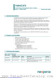74AHC373D datasheet pdf Nexperia