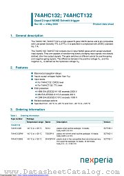 74AHCT132BQ datasheet pdf Nexperia