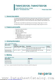 74AHC2G126DC datasheet pdf Nexperia