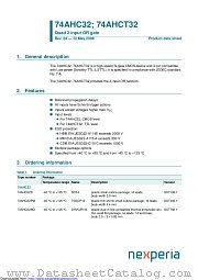 74AHCT32BQ datasheet pdf Nexperia