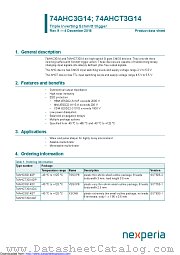 74AHC3G14DP datasheet pdf Nexperia